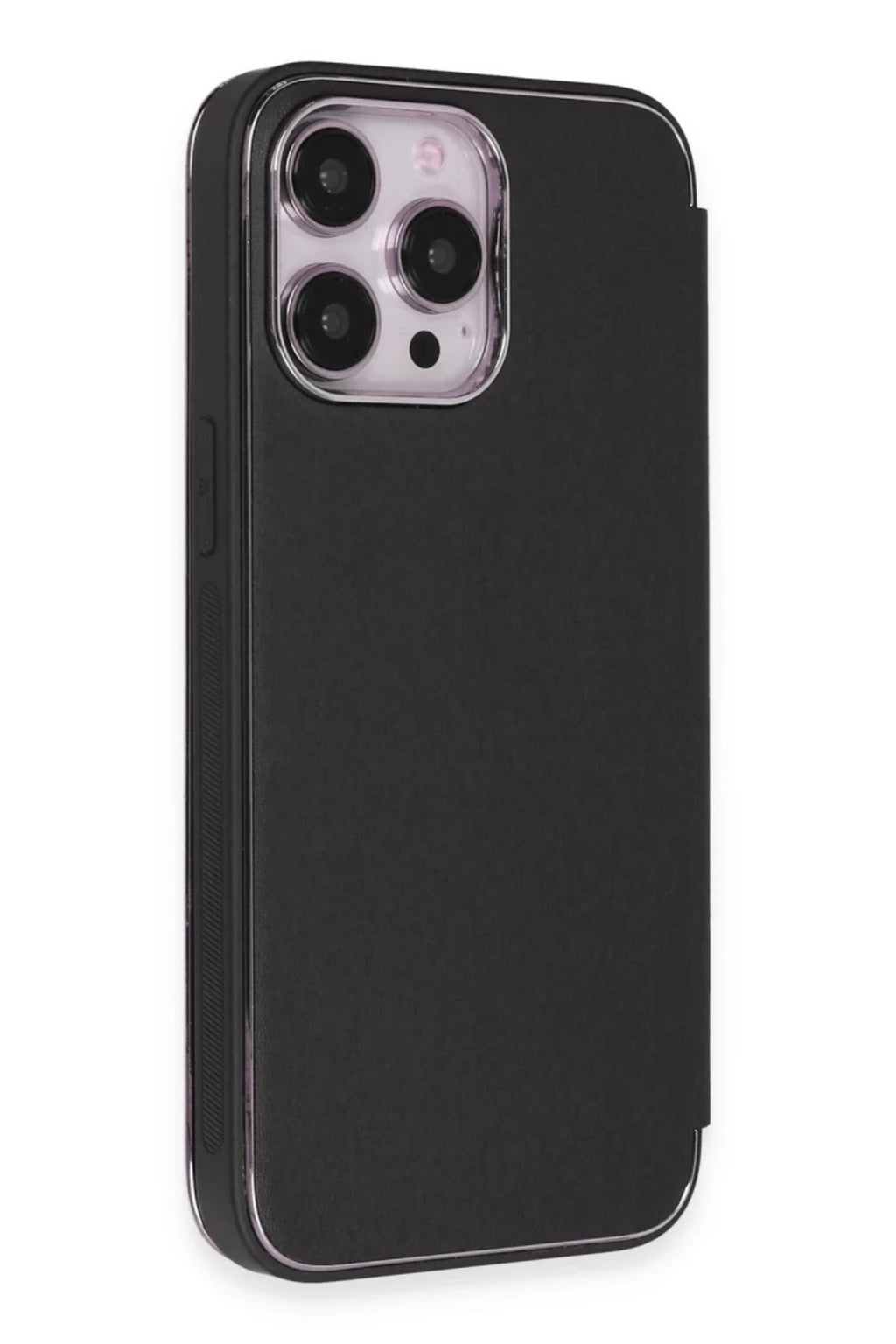 Apple iPhone 13 Pro Uyumlu Kılıf Dolpin Kapaklı - Siyah
