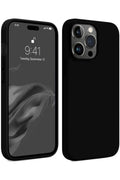 Apple iPhone 15 Pro Uyumlu Kılıf First Silikon - Siyah