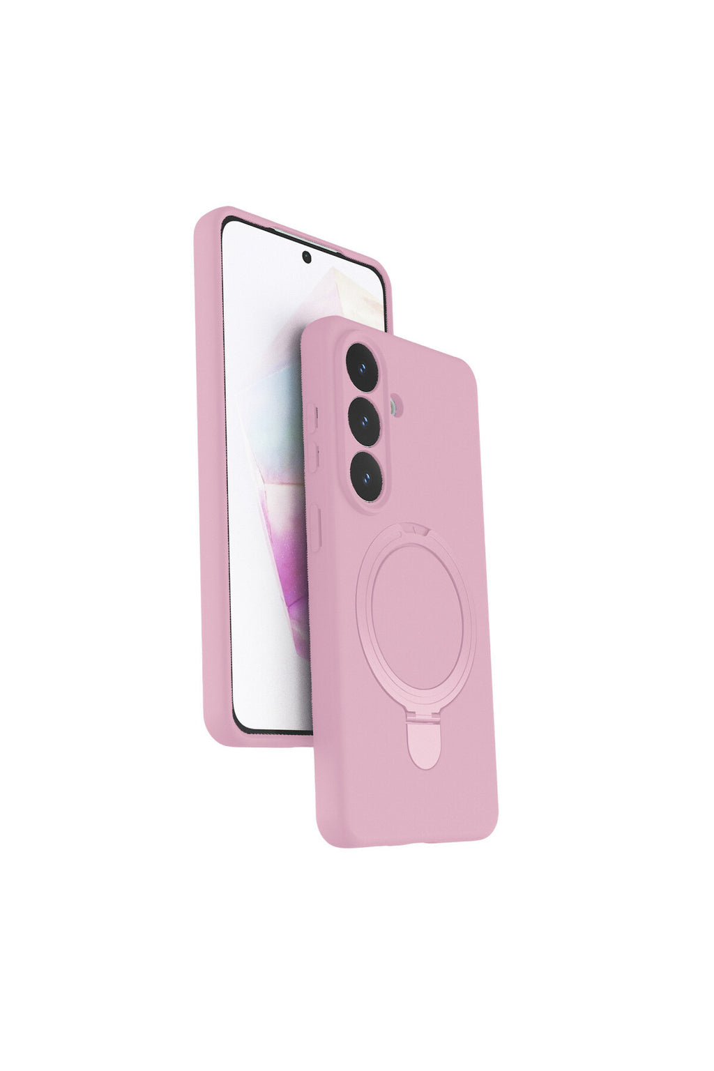 Samsung Galaxy S26 Plus Uyumlu Regal Magsafe Standlı Kapak - Açık Pembe