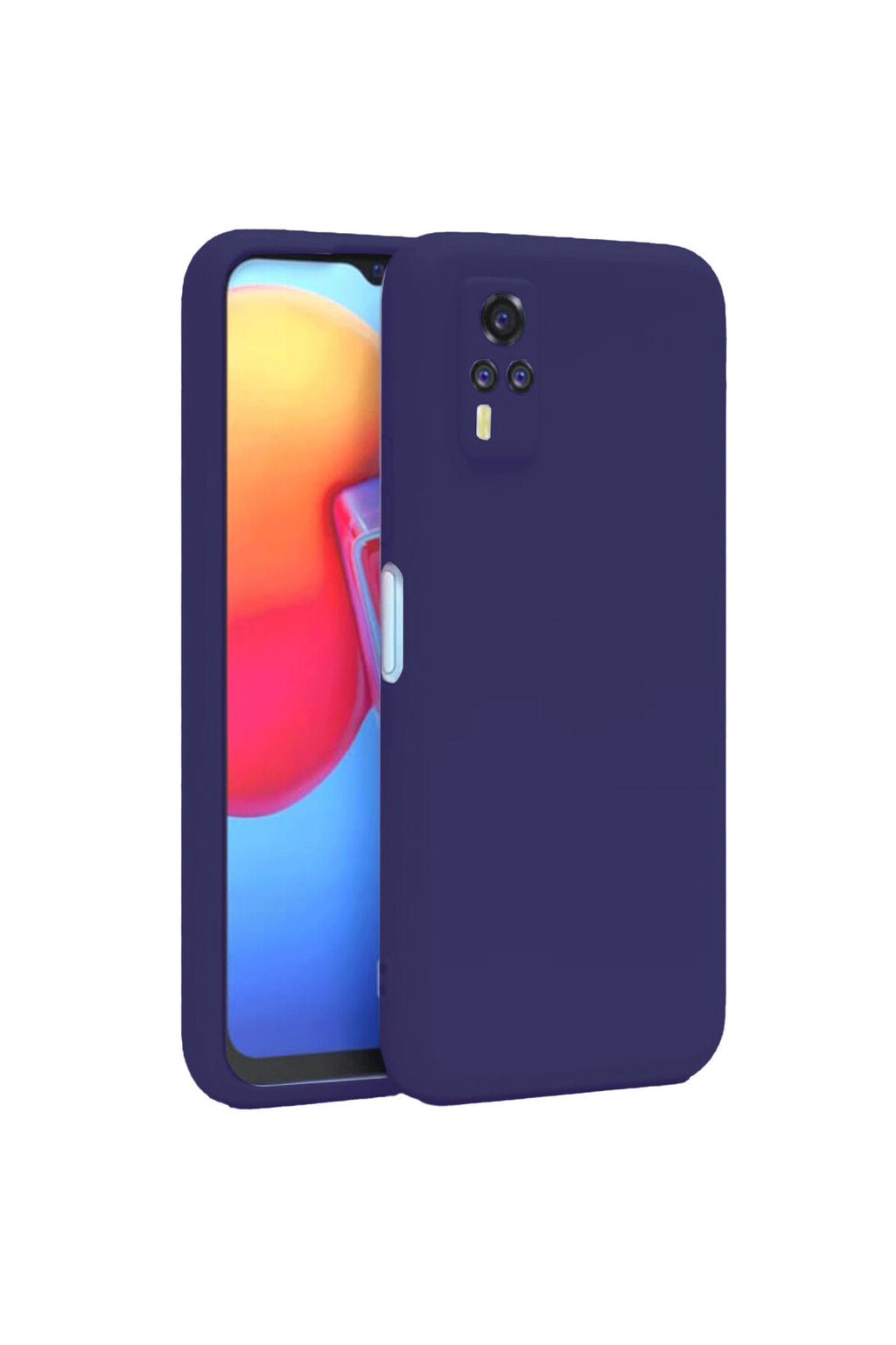 Vivo Y53S Uyumlu Kılıf Nano içi Kadife Silikon - Mor