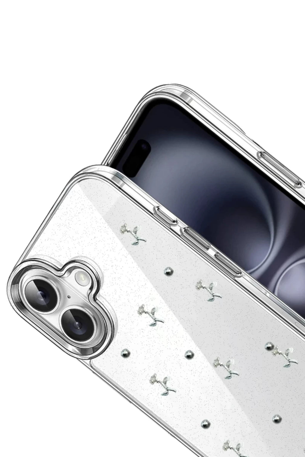 Apple iPhone 16 Uyumlu Fiyonk Desenli Kapak - Desen 4