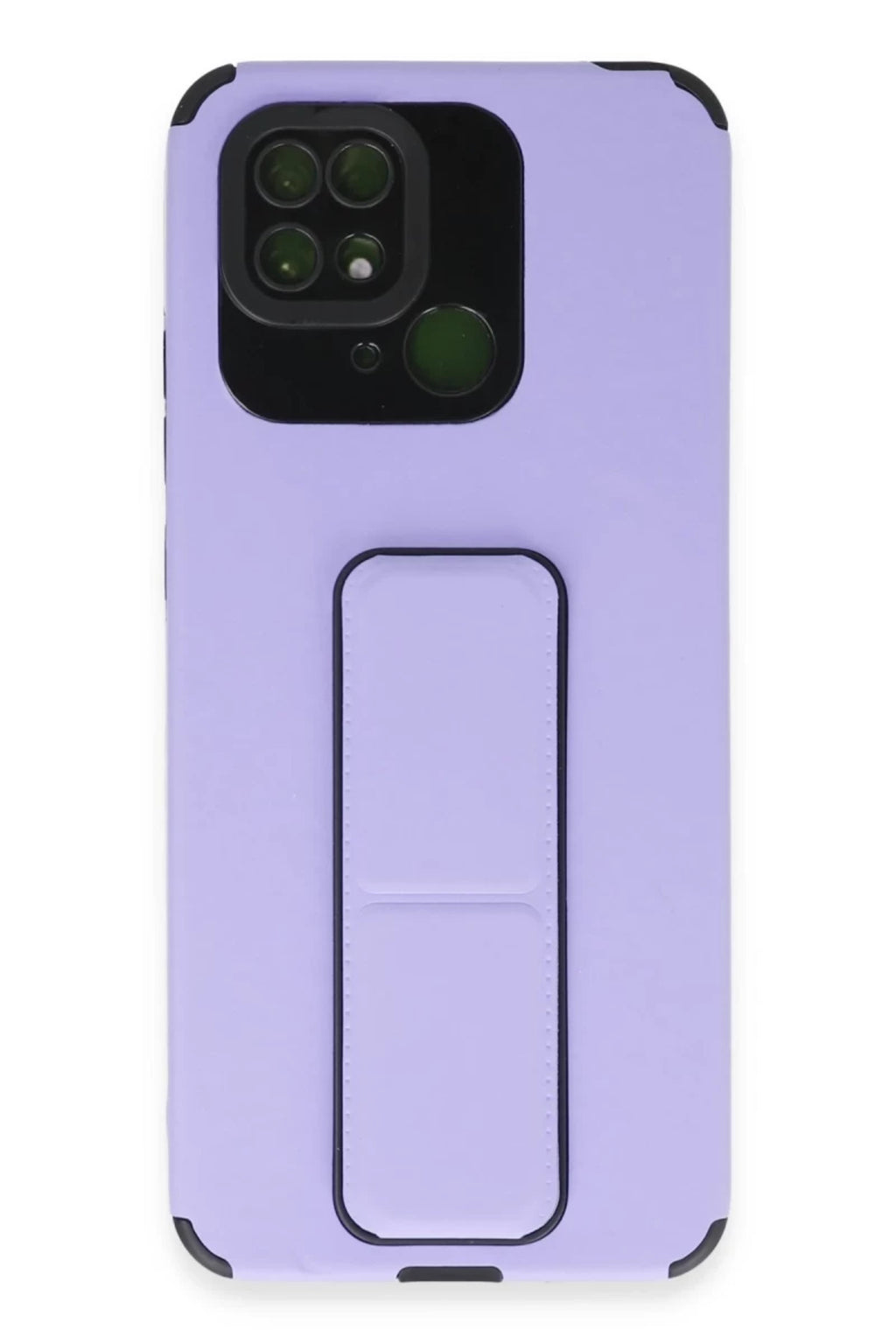 Xiaomi Redmi 10C Uyumlu Kılıf Mega Standlı Silikon - Lila