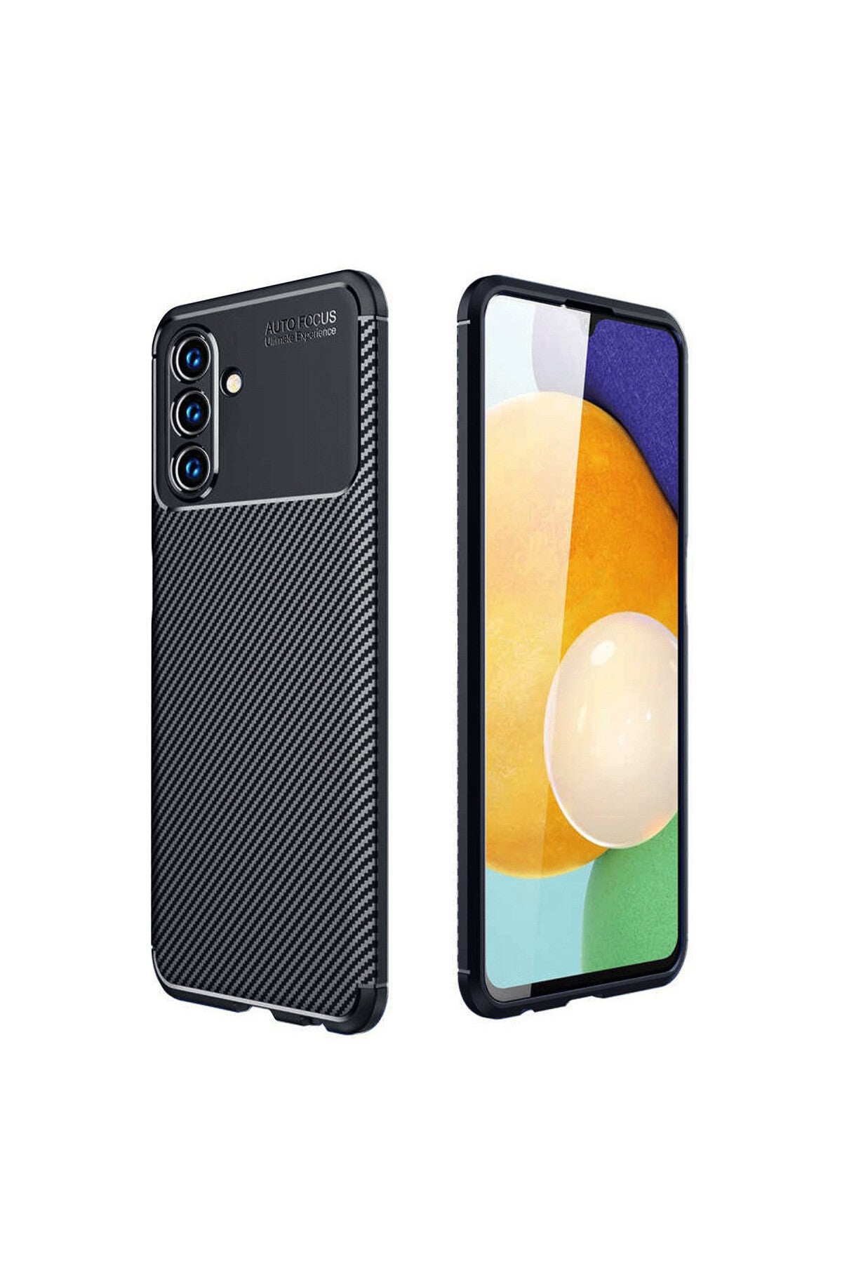 Samsung Galaxy A26 Uyumlu Kılıf Auto Focus Karbon Kapak - Siyah