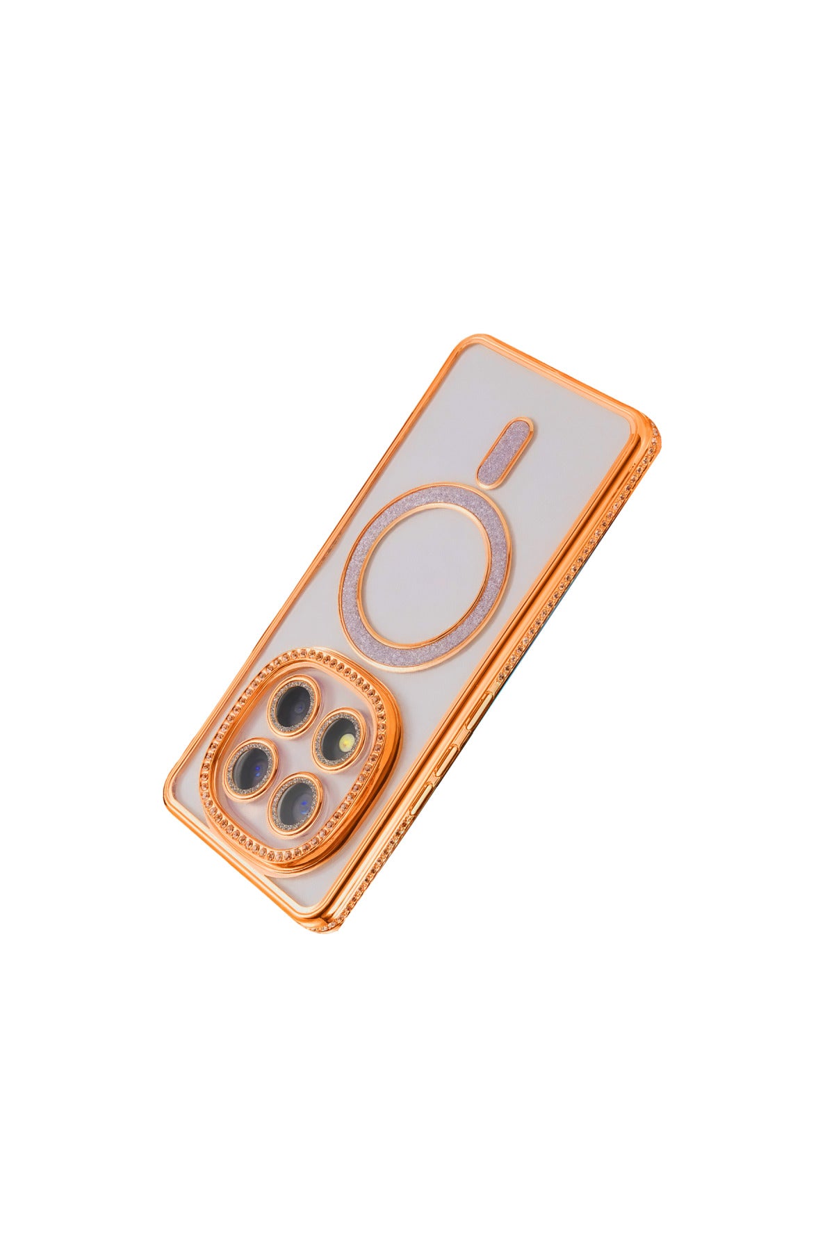 Xiaomi Redmi Note 15 4G Uyumlu Joke Simli Magneticsafe Kılıf - Turuncu