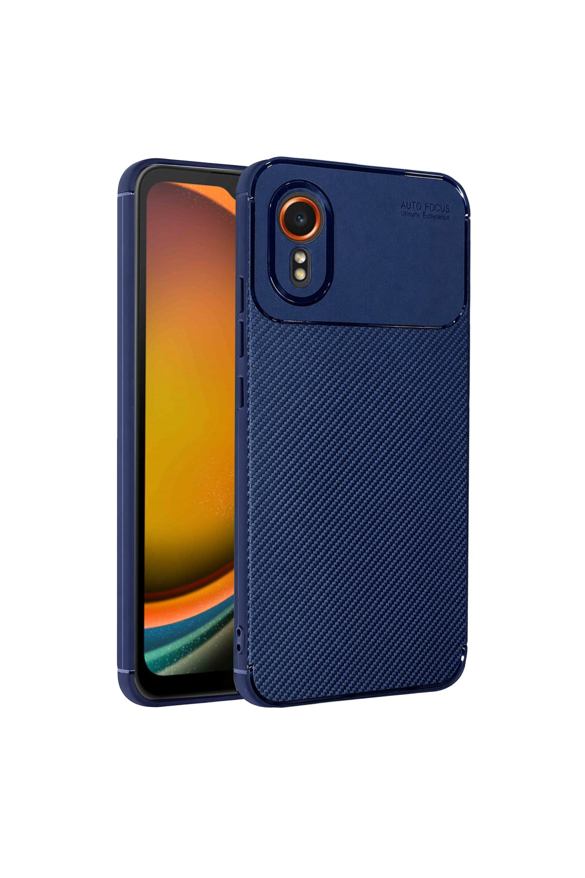 Samsung Galaxy XCover 7 Kılıf Auto Focus Karbon Kapak - Lacivert
