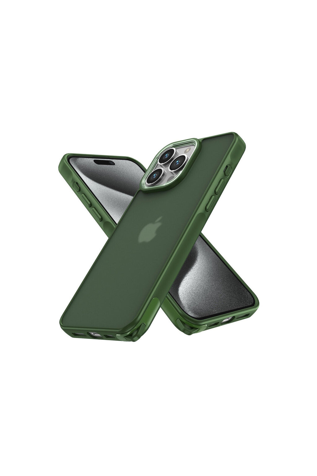 Apple iPhone 15 Pro Max Uyumlu Kılıf Elegant Kapak - Yeşil