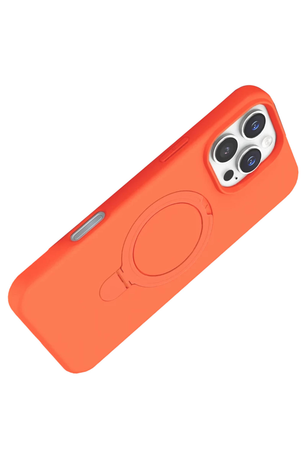 Apple iPhone 16 Pro Max Uyumlu Regal Magsafe Standlı Kapak - Turuncu