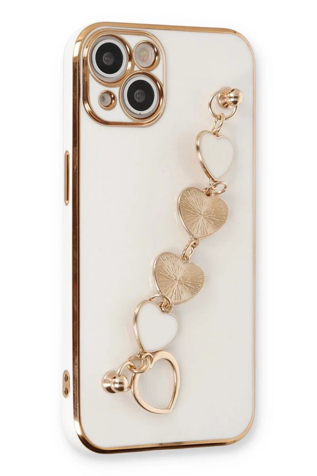 Apple iPhone 14 Uyumlu Kılıf Esila Silikon - Beyaz