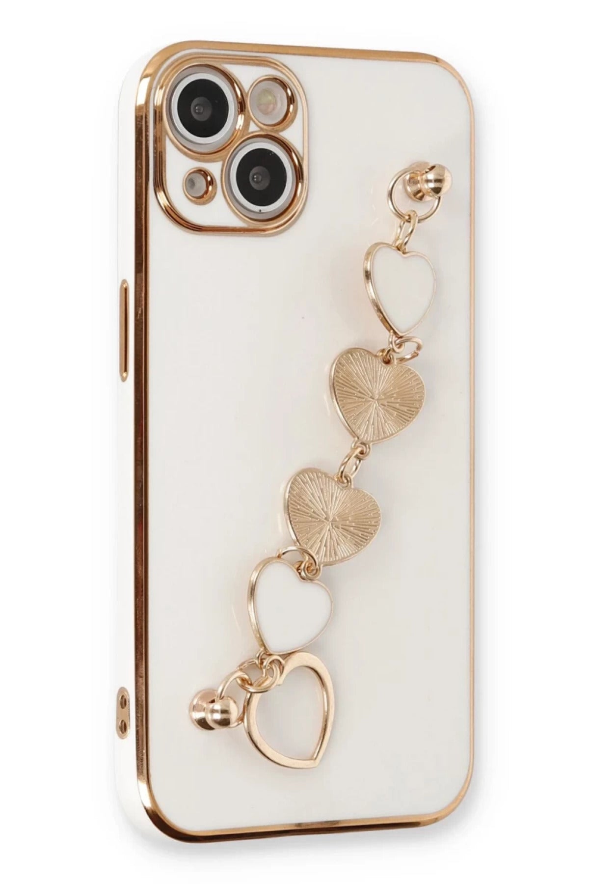 Apple iPhone 14 Uyumlu Kılıf Esila Silikon - Beyaz