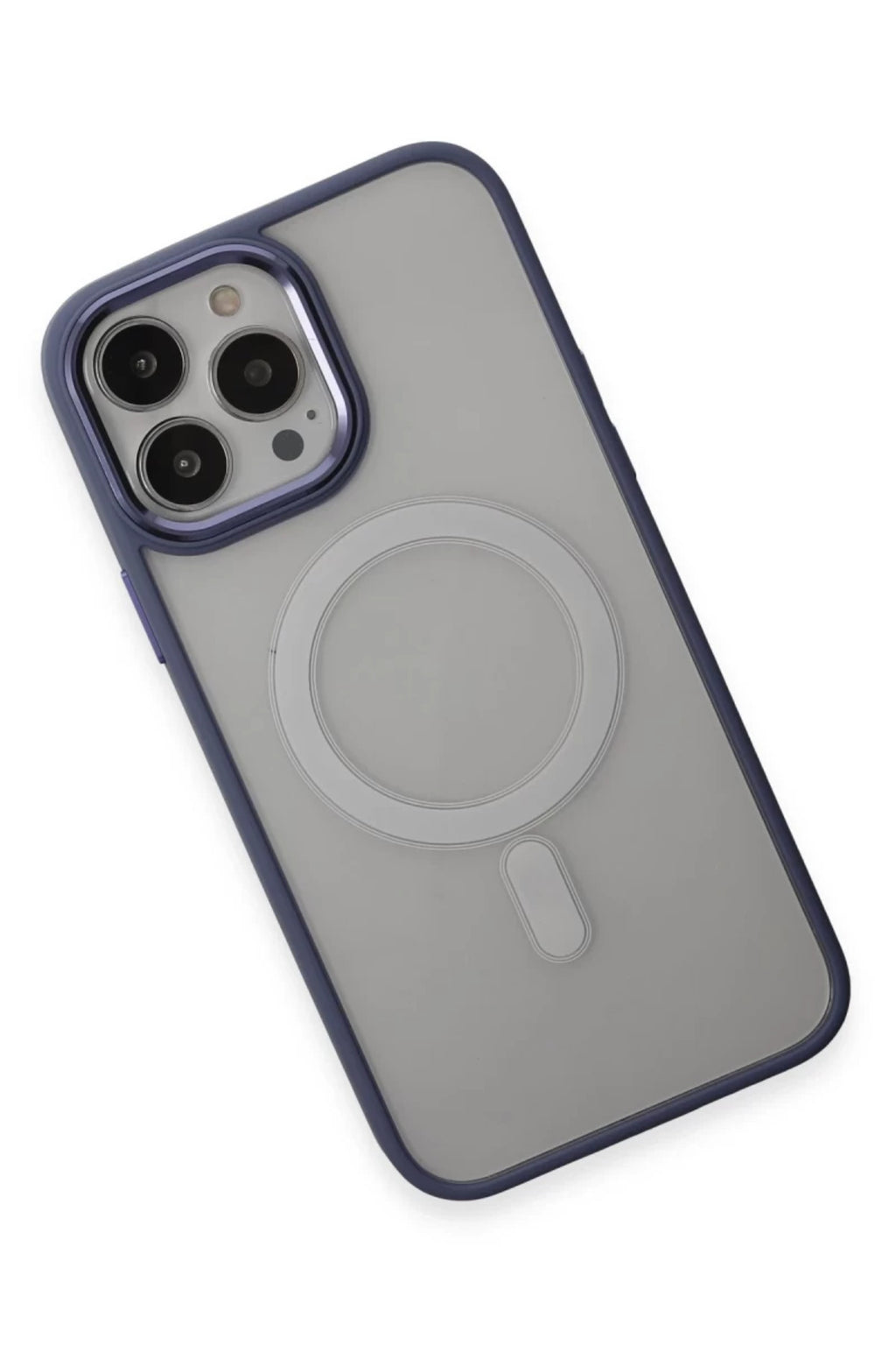 Apple iPhone 15 Pro Max Uyumlu Kılıf Room Magneticsafe Silikon - Sierra Blue