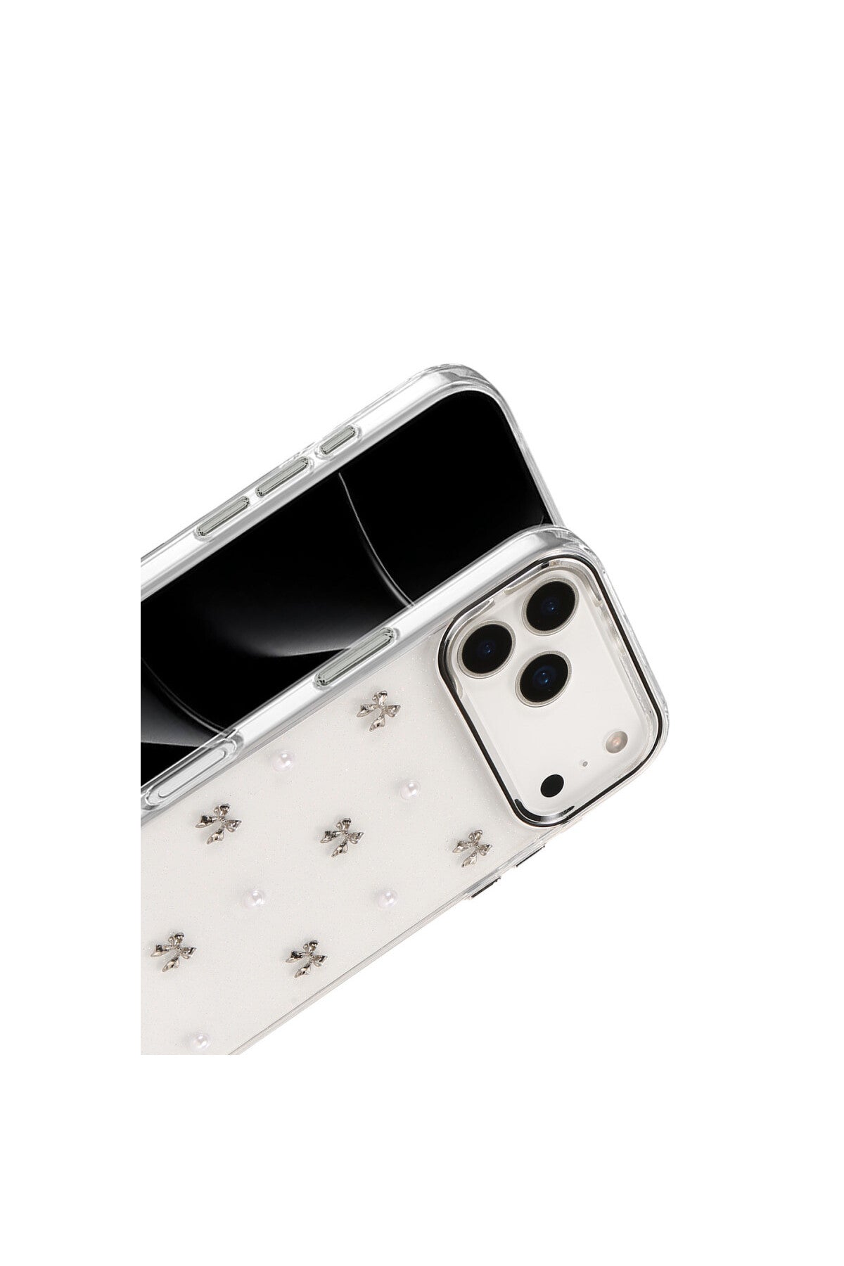 Apple iPhone 17 Pro Uyumlu Fiyonk Desenli Kapak - Desen 8