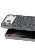 Onegif Apple iPhone 17 Pro Max Uyumlu Bright Simli Kapak - Gümüş