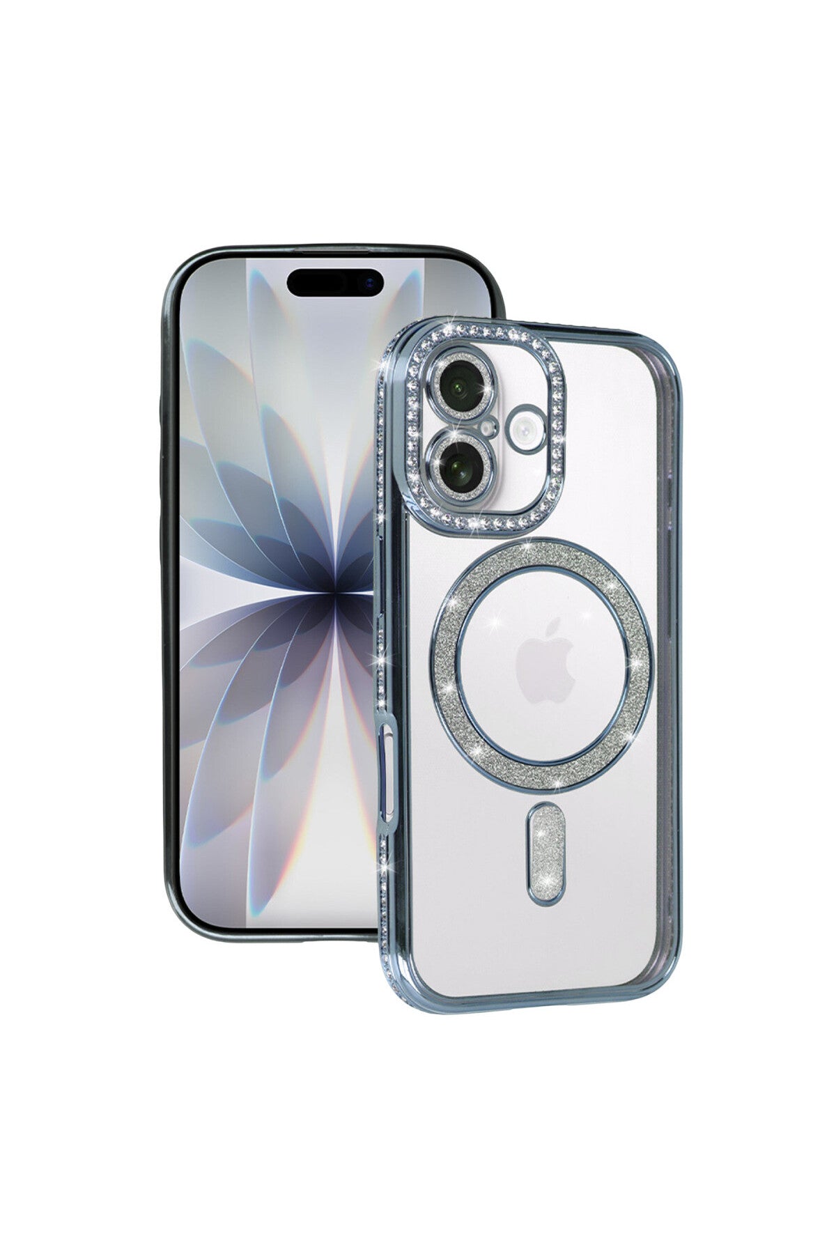 Apple iPhone 17 Uyumlu Joke Simli Magneticsafe Kılıf - Mavi