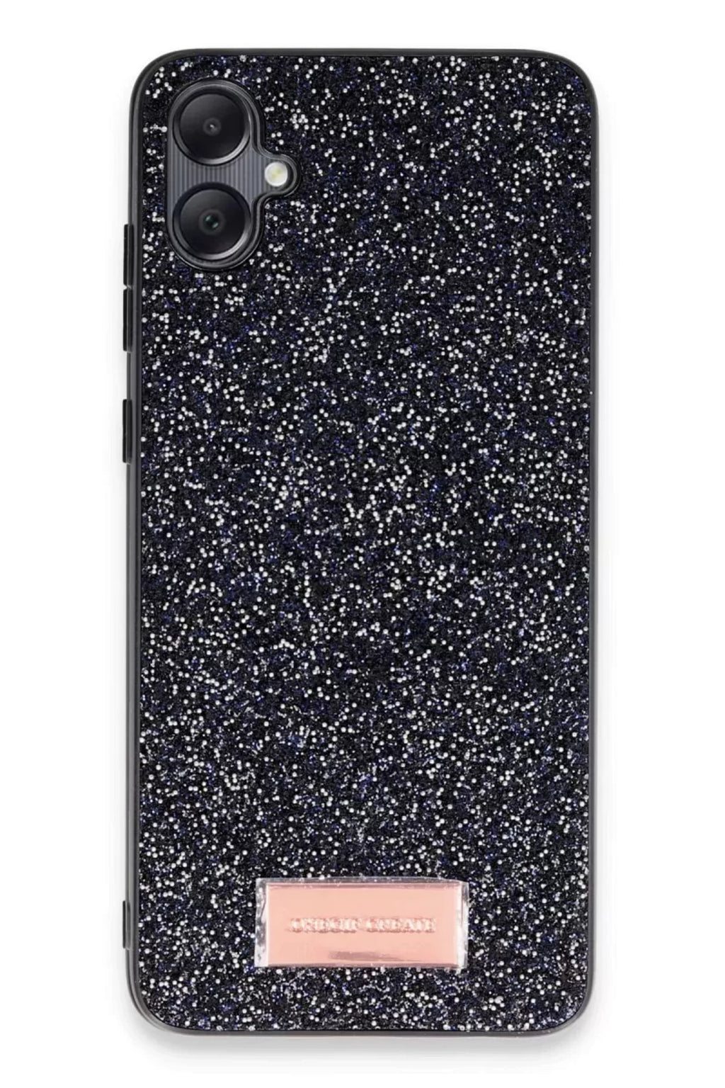Onegif Samsung Galaxy A05 Uyumlu Bright Simli Kapak - Siyah