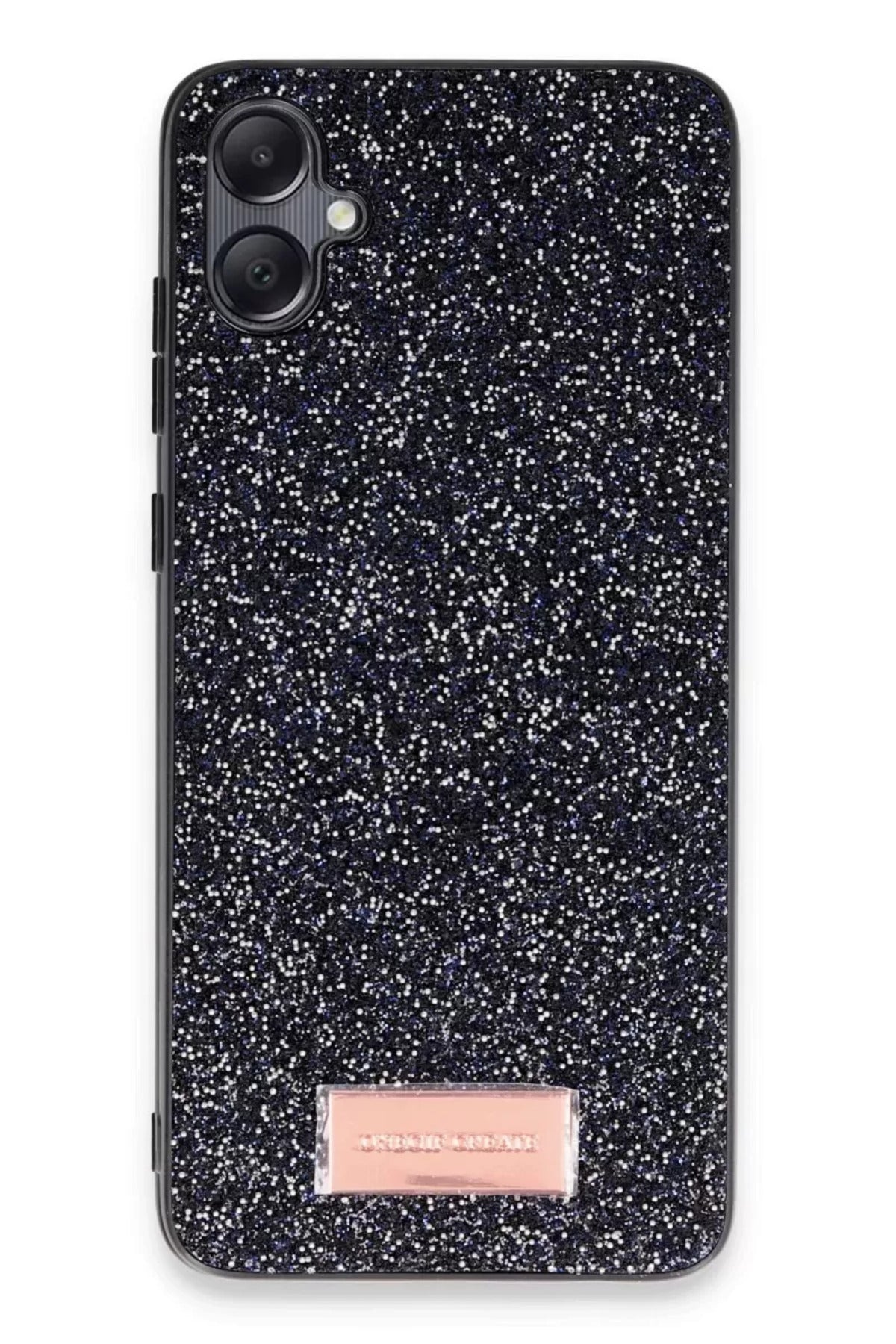 Onegif Samsung Galaxy A05 Uyumlu Bright Simli Kapak - Siyah