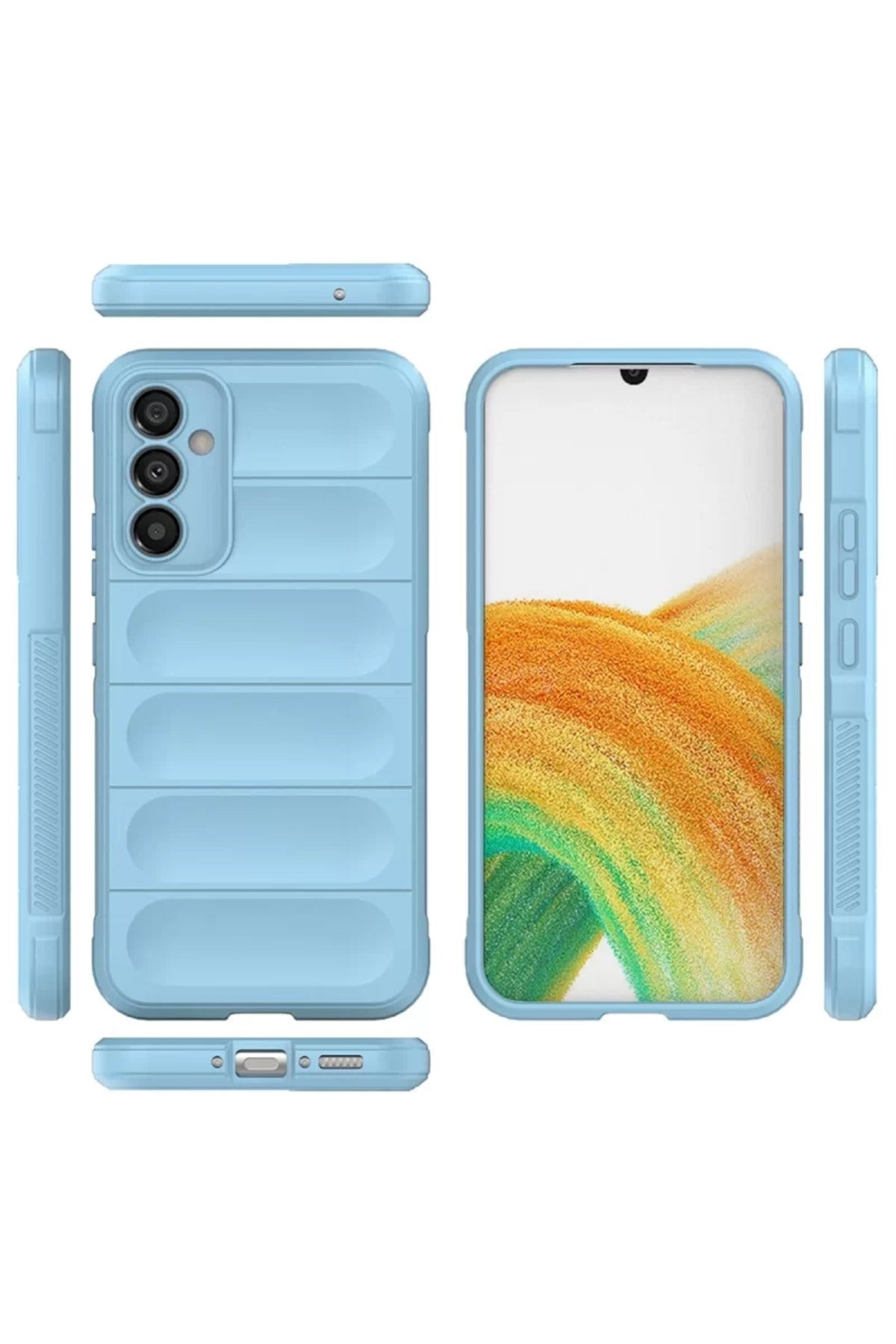 Samsung Galaxy A05S Uyumlu Kılıf Optimum Silikon - Sky Blue