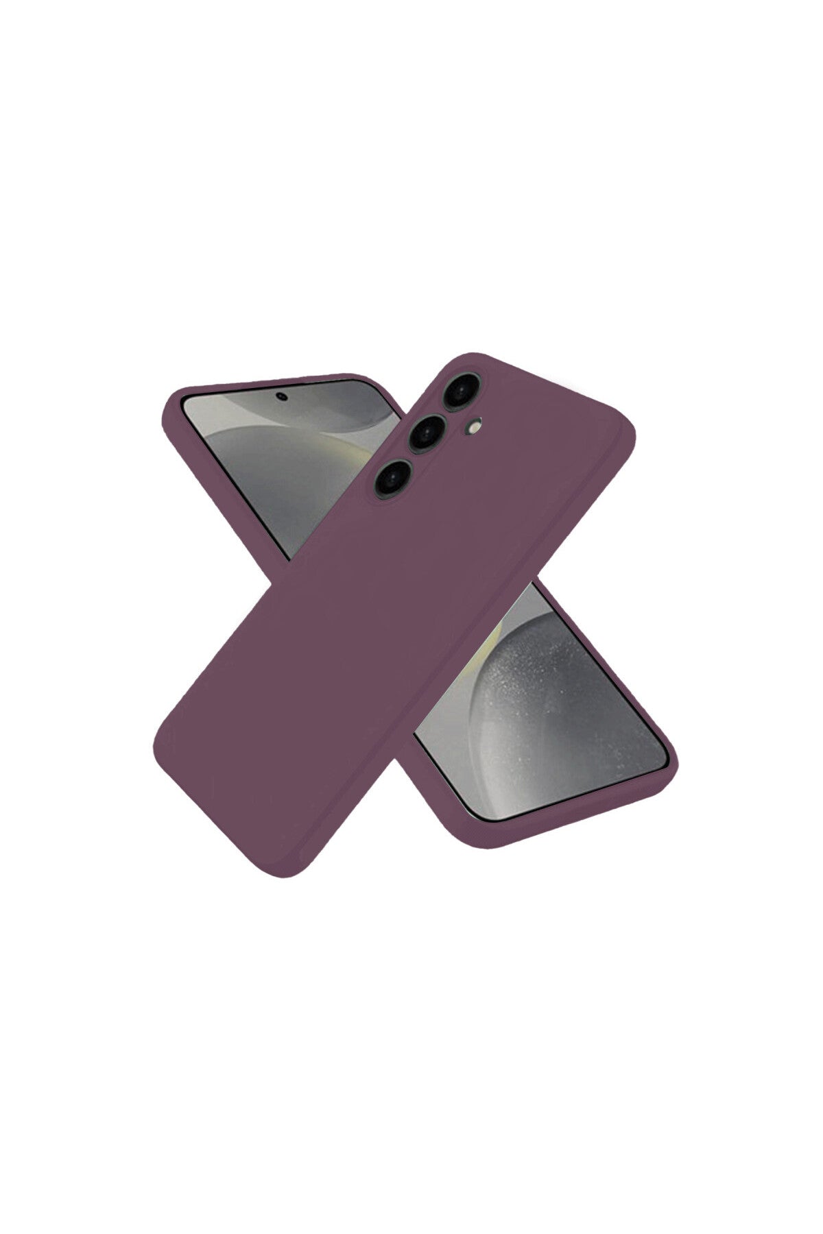 Samsung Galaxy A06 Uyumlu Kılıf First Silikon - Mürdüm