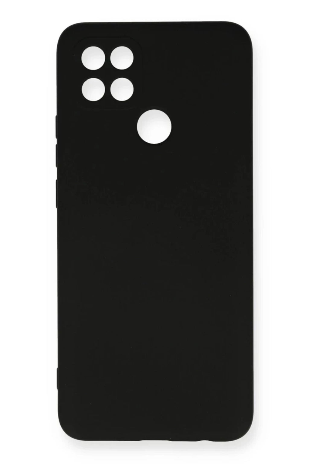 Oppo A15 Uyumlu Kılıf Nano içi Kadife Silikon - Siyah