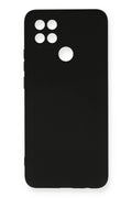 Oppo A15 Uyumlu Kılıf Nano içi Kadife Silikon - Siyah