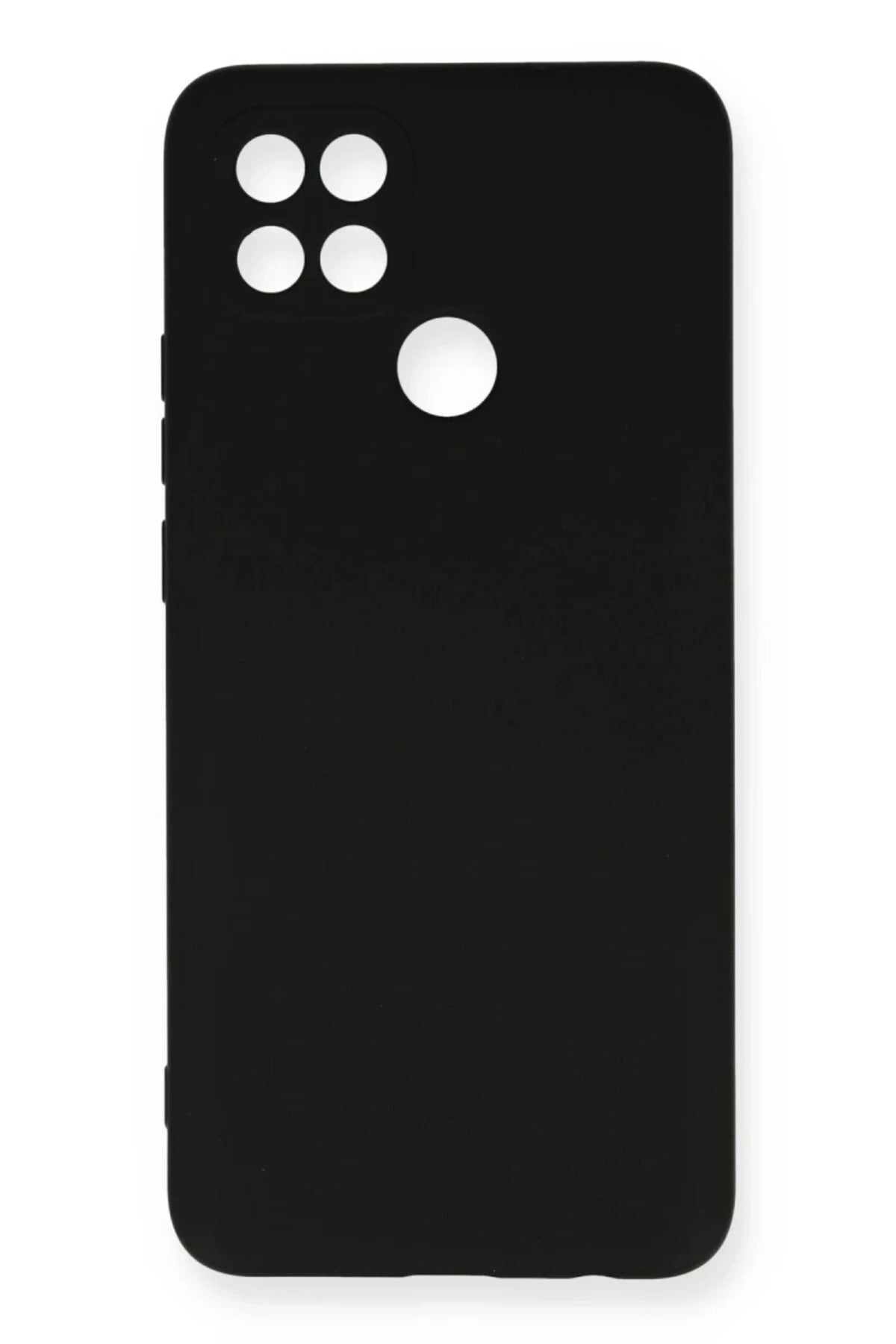 Oppo A15 Uyumlu Kılıf Nano içi Kadife Silikon - Siyah