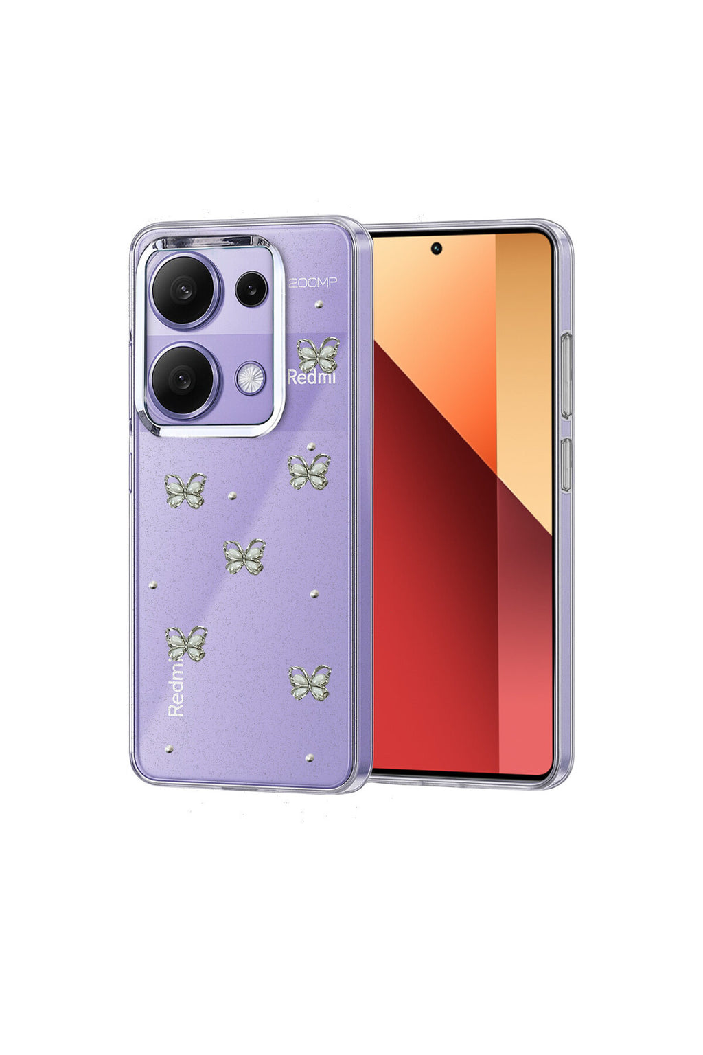 Xiaomi Redmi Note 13 Pro 4G Uyumlu Fiyonk Desenli Kapak - Desen 9