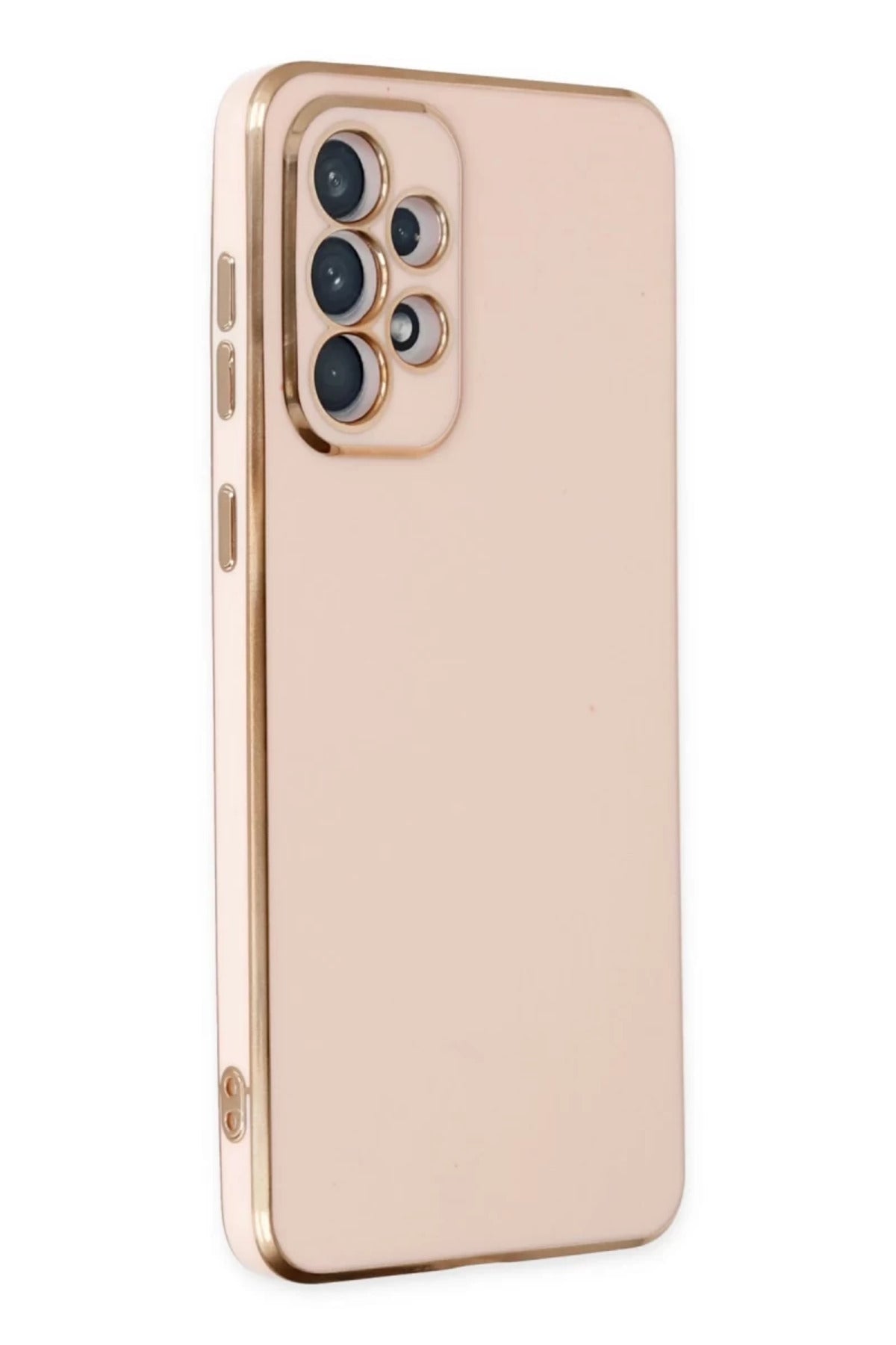 Samsung Galaxy A73 5G Uyumlu Kılıf Volet Silikon - Pembe