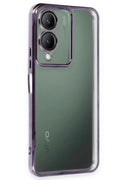 Vivo Y17S Uyumlu Kılıf Lensli Silikon - Mor