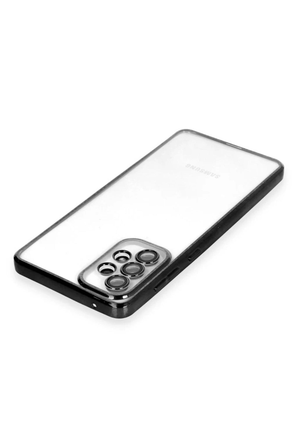 Samsung Galaxy A33 5G Uyumlu Kılıf Lensli Silikon - Siyah