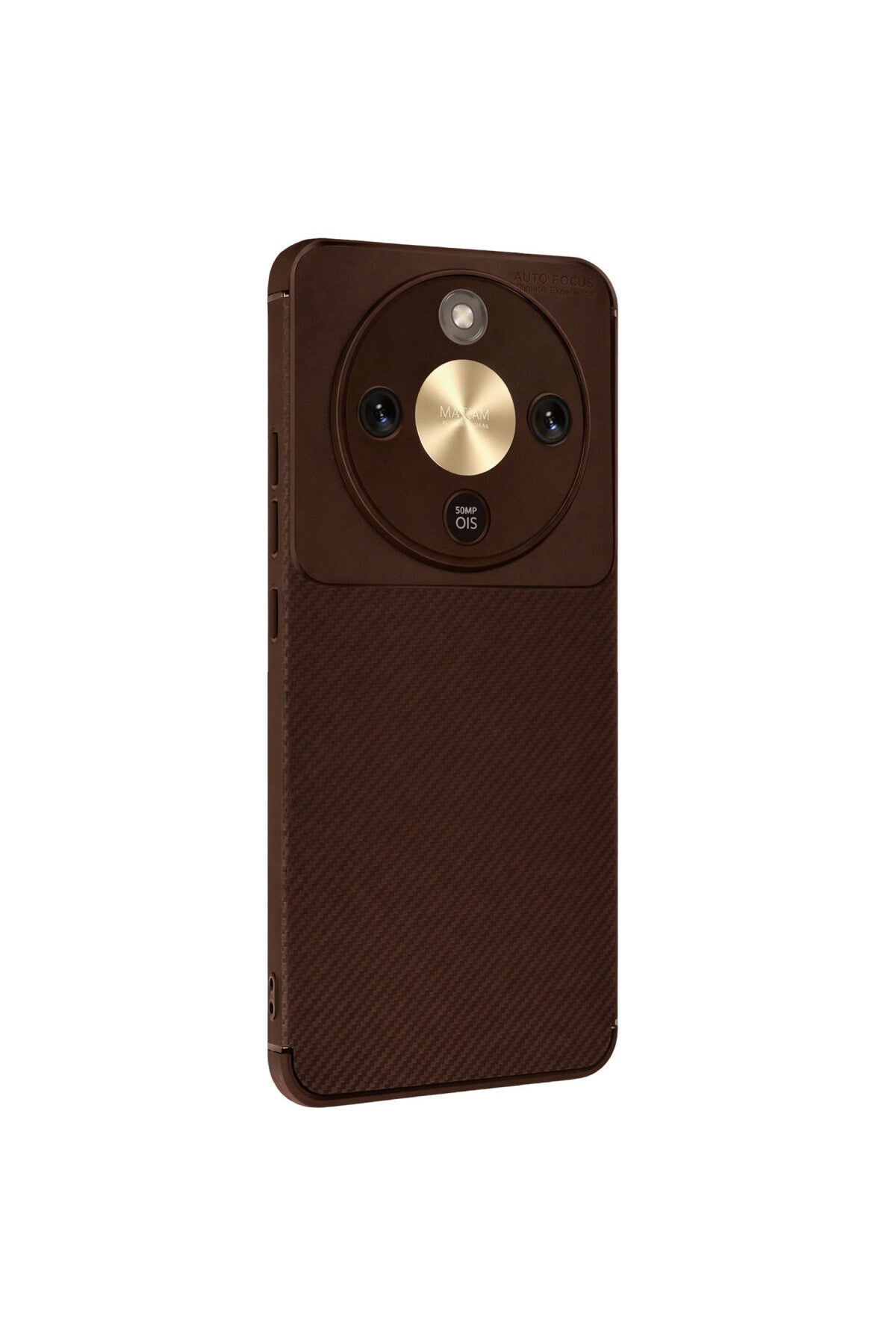 Huawei Honor Magic 8 Lite Uyumlu Auto Focus Karbon Kapak - Kahverengi