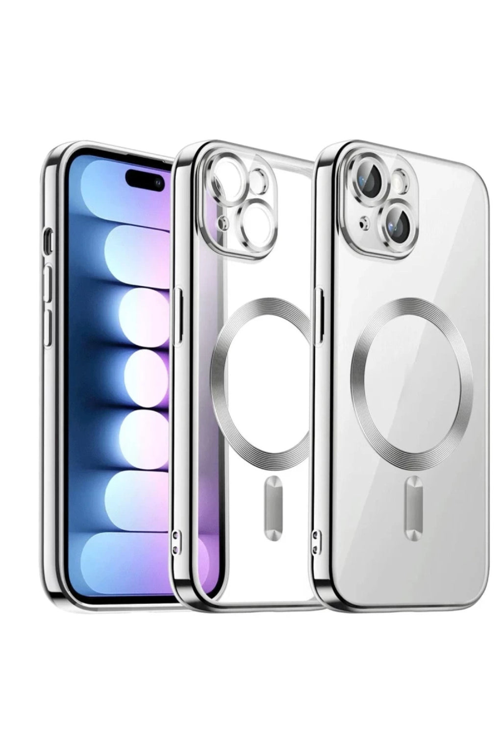 Apple iPhone 13 Uyumlu Kılıf Kross Magneticsafe Kapak - Titan Gri