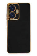 Realme C55 Uyumlu Kılıf Volet Silikon - Siyah