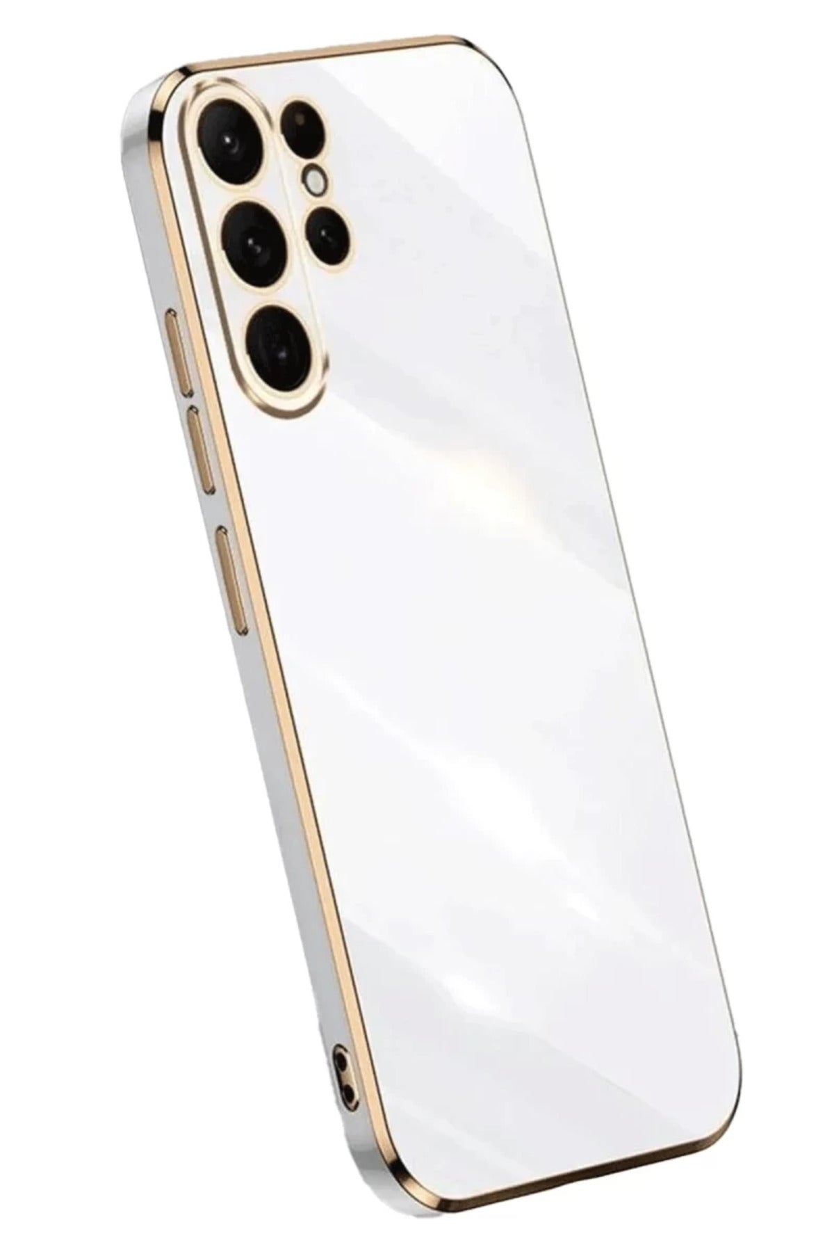 Samsung Galaxy S24 Ultra Uyumlu Kılıf Volet Silikon - Beyaz