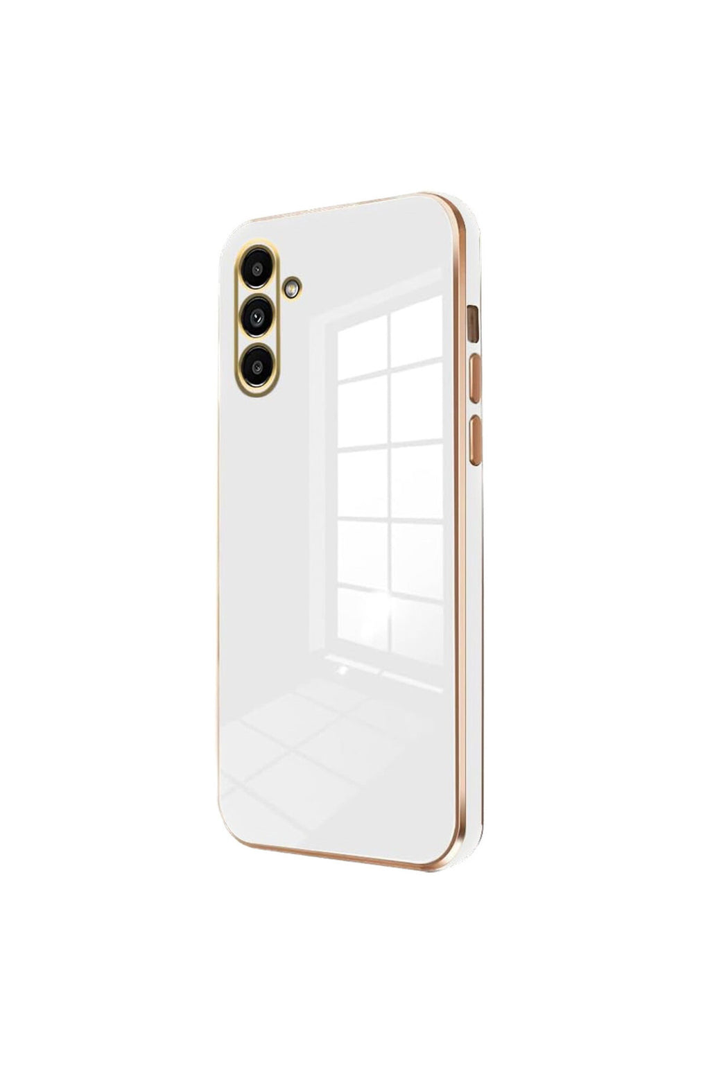 Samsung Galaxy A35 5G Uyumlu Kılıf Volet Silikon - Beyaz