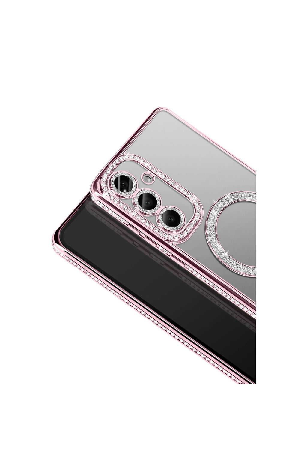 Samsung Galaxy S26 Plus Uyumlu Joke Simli Magneticsafe Kılıf - Pembe