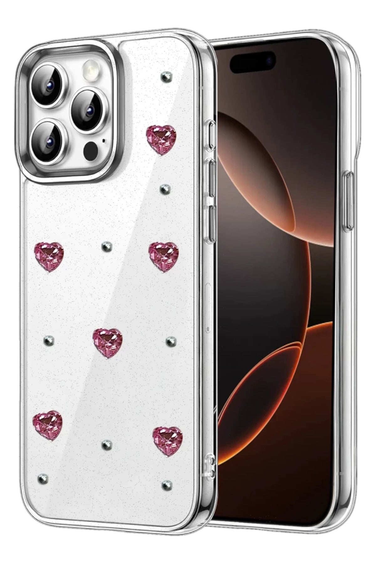Apple iPhone 15 Pro Max Uyumlu Fiyonk Desenli Kapak - Desen 3