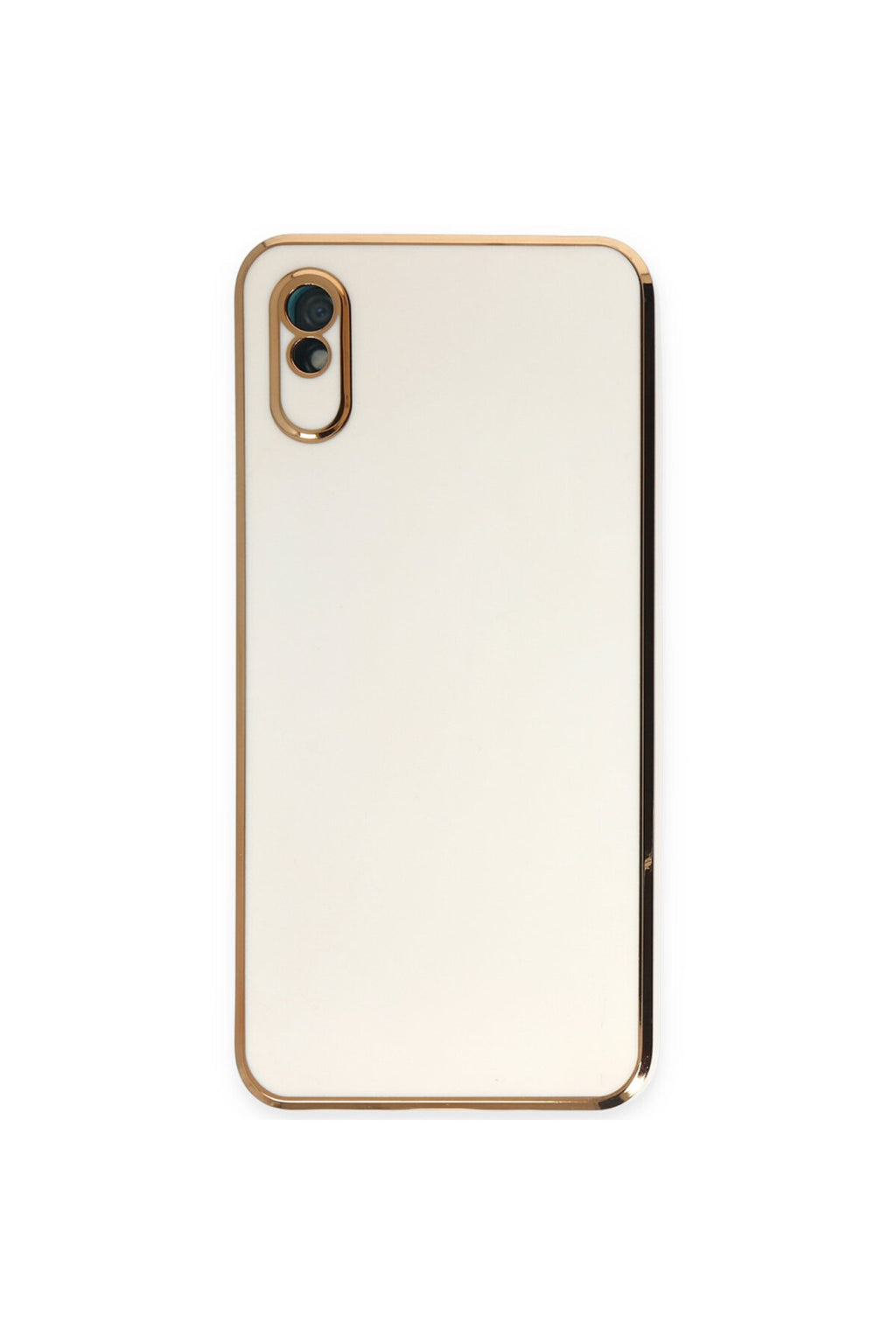 Xiaomi Redmi 9A Uyumlu Kılıf Volet Silikon - Beyaz