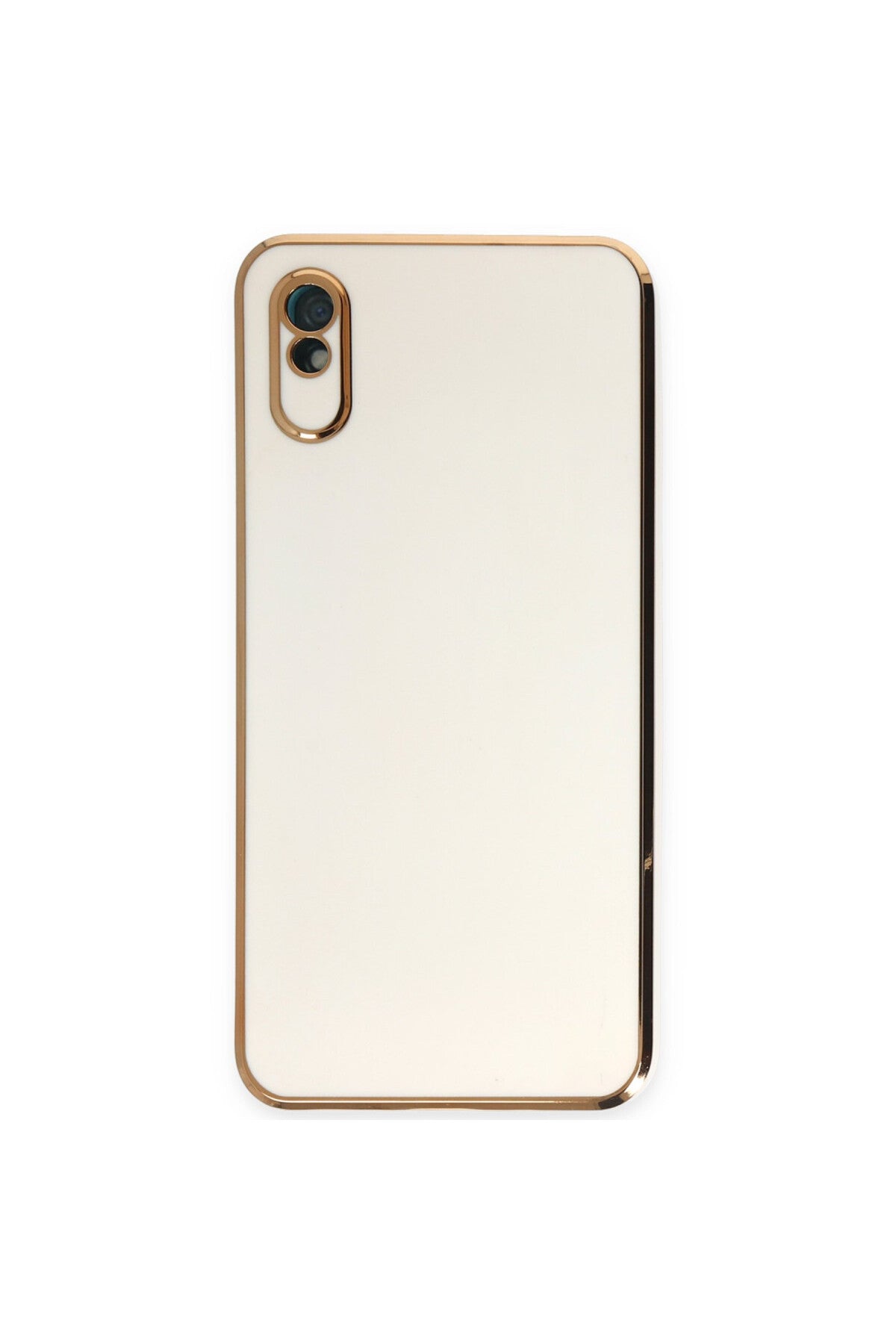 Xiaomi Redmi 9A Uyumlu Kılıf Volet Silikon - Beyaz