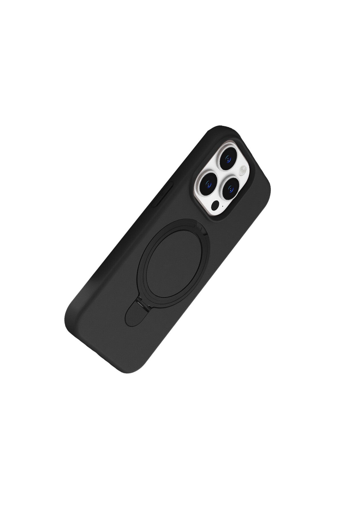 Apple iPhone 15 Pro Max Uyumlu Regal Magsafe Standlı Kapak - Siyah