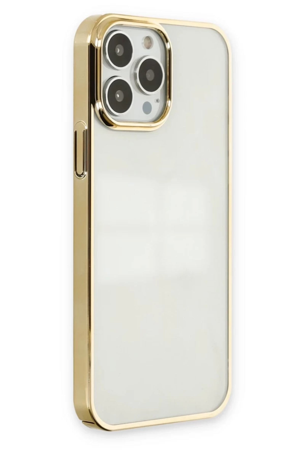 Apple iPhone 14 Pro Uyumlu Kılıf Element Silikon - Gold