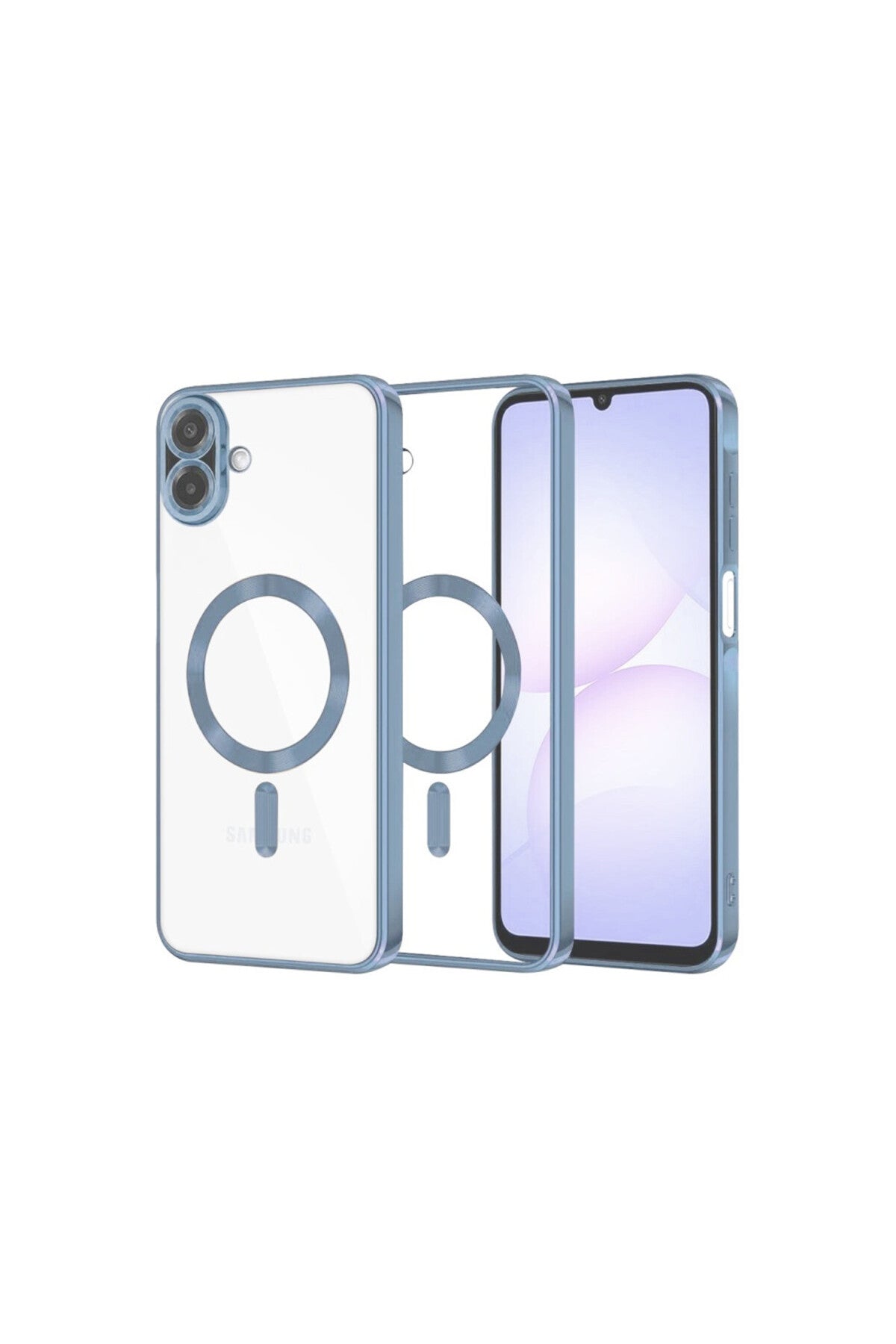 Samsung Galaxy A07 4G Uyumlu Kross Magneticsafe Kapak - Sierra Blue