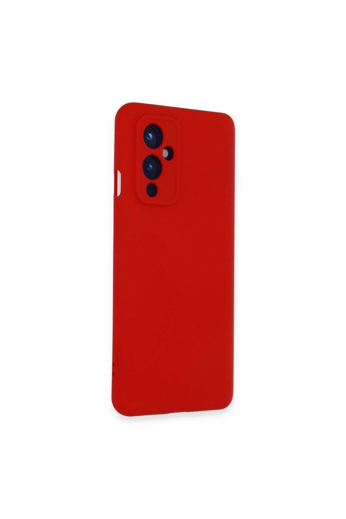 One Plus 9 Kılıf Nano içi Kadife Silikon - Kırmızı
