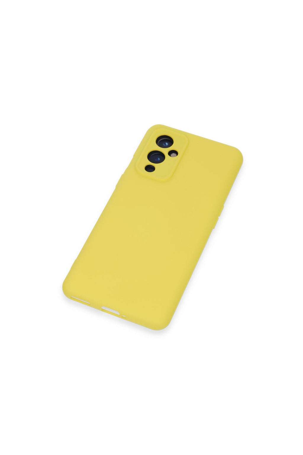 One Plus 9 Kılıf Nano içi Kadife Silikon - Sarı