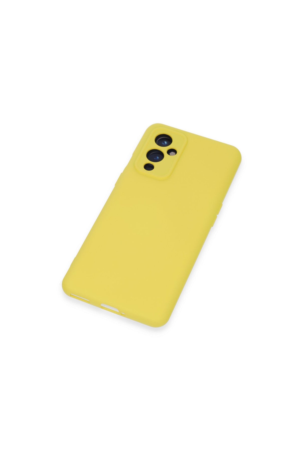 One Plus 9 Kılıf Nano içi Kadife Silikon - Sarı