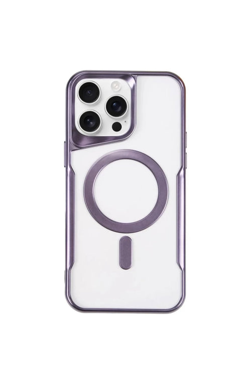 Apple iPhone 11 Pro Max Uyumlu Kılıf Boyi Magsafe Silikon Kapak - Derin Mor