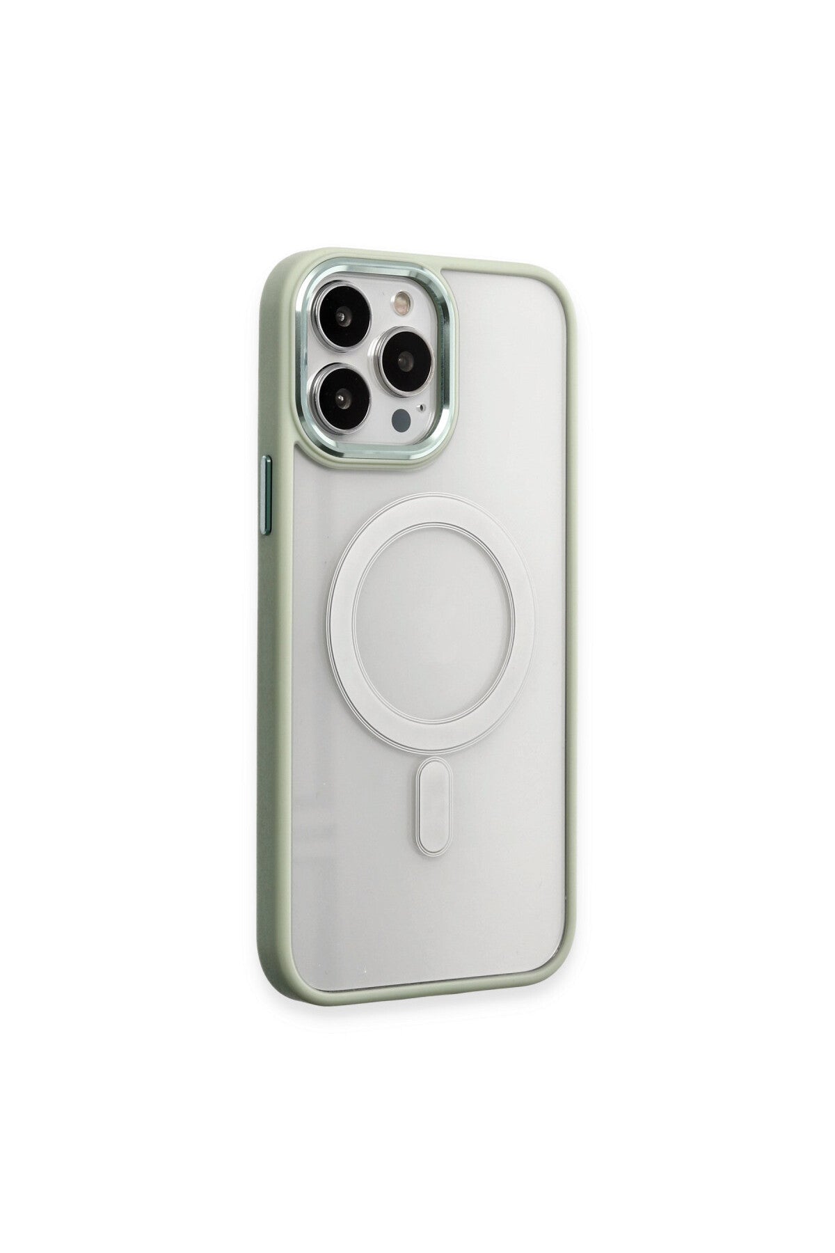 Apple iPhone 15 Pro Max Uyumlu Kılıf Room Magneticsafe Silikon - Su Yeşili
