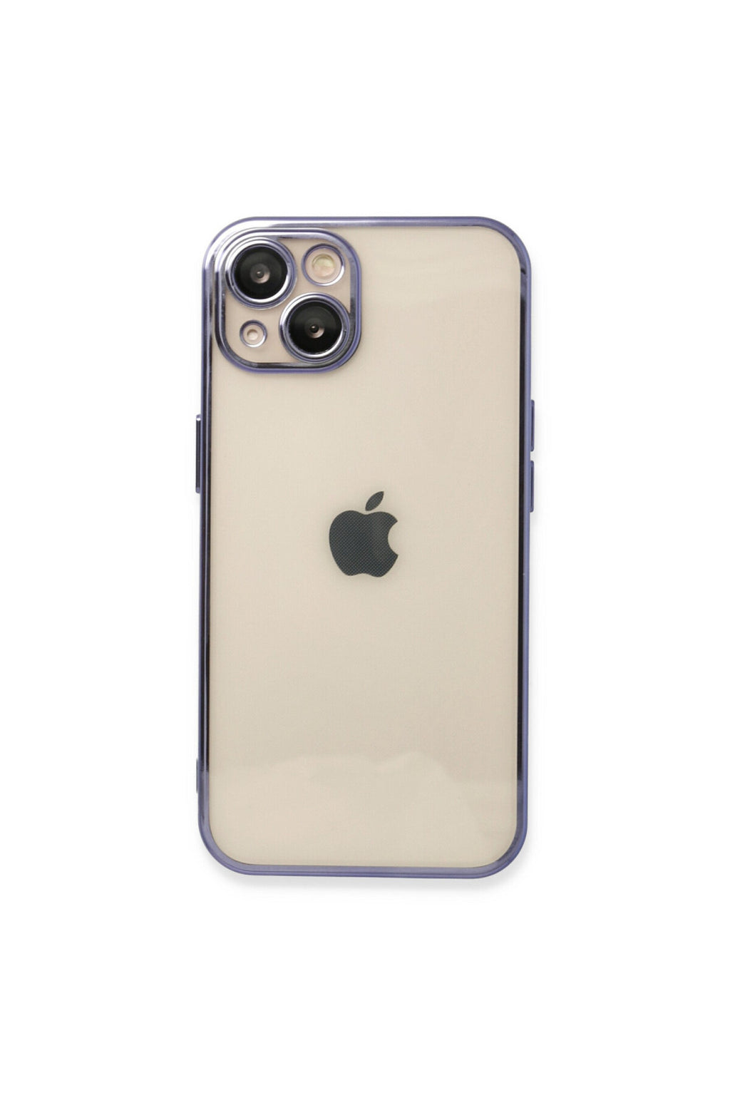 Apple iPhone 14 Uyumlu Kılıf Lensli Silikon - Mor