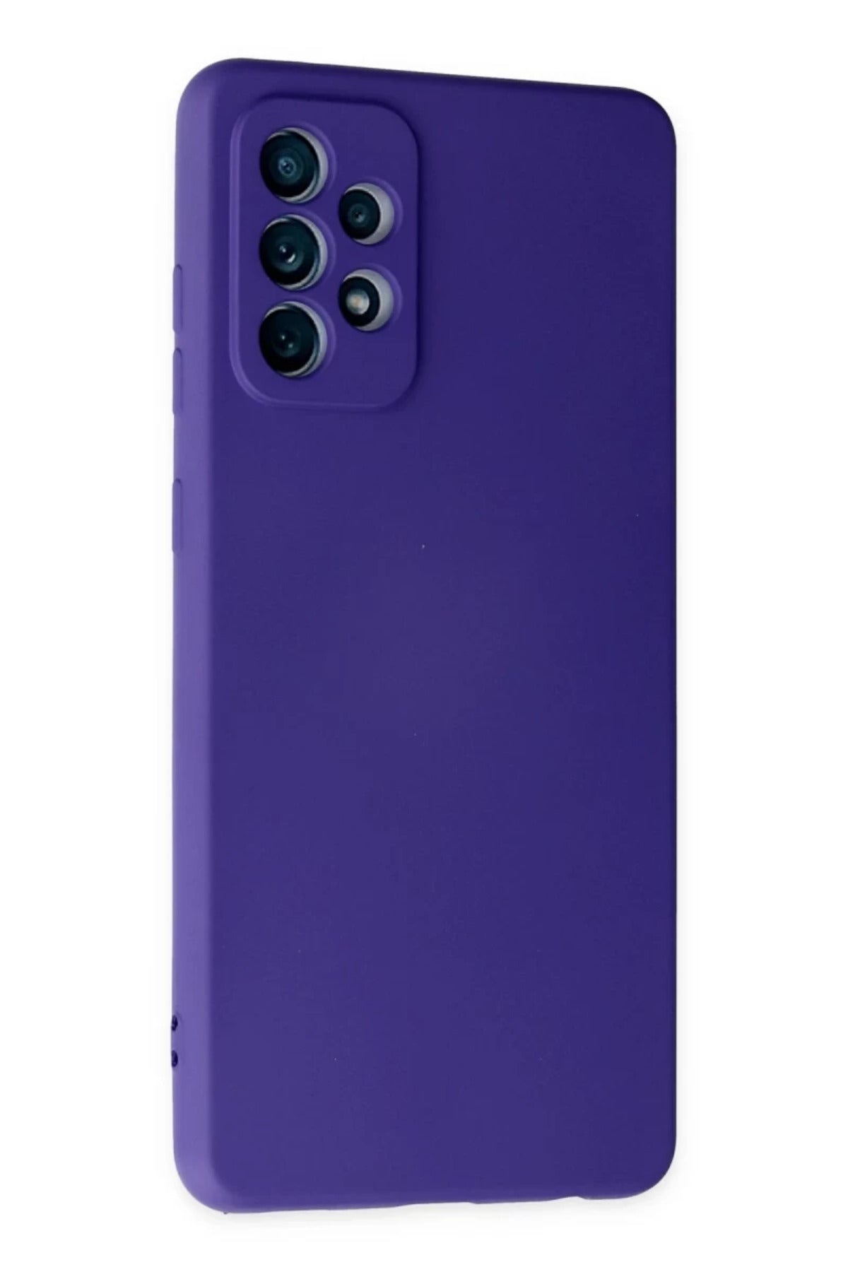 Samsung Galaxy A72 Uyumlu Kılıf Nano içi Kadife Silikon - Mor