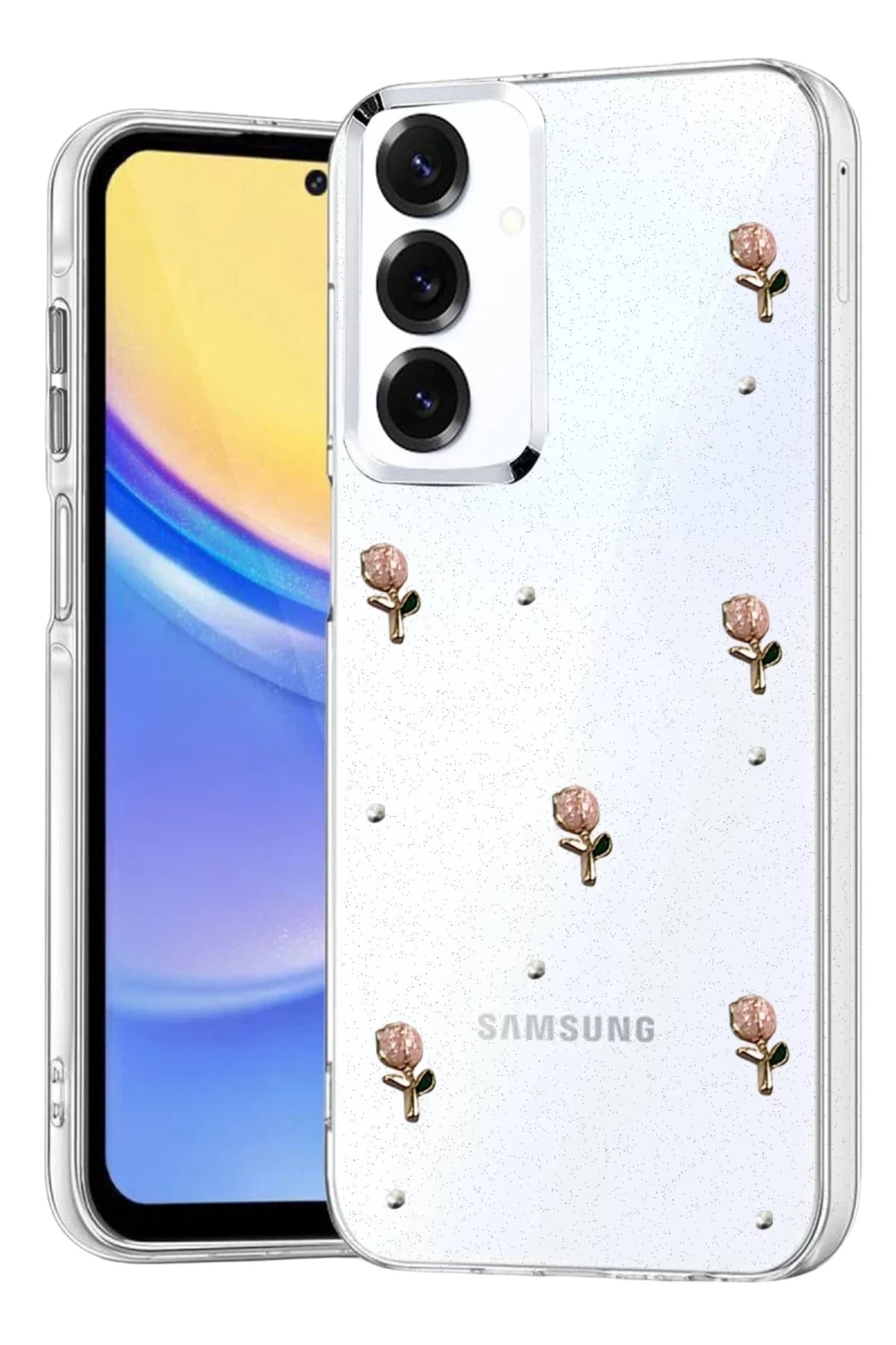 Samsung Galaxy A14 4G Uyumlu Fiyonk Desenli Kapak - Desen 6