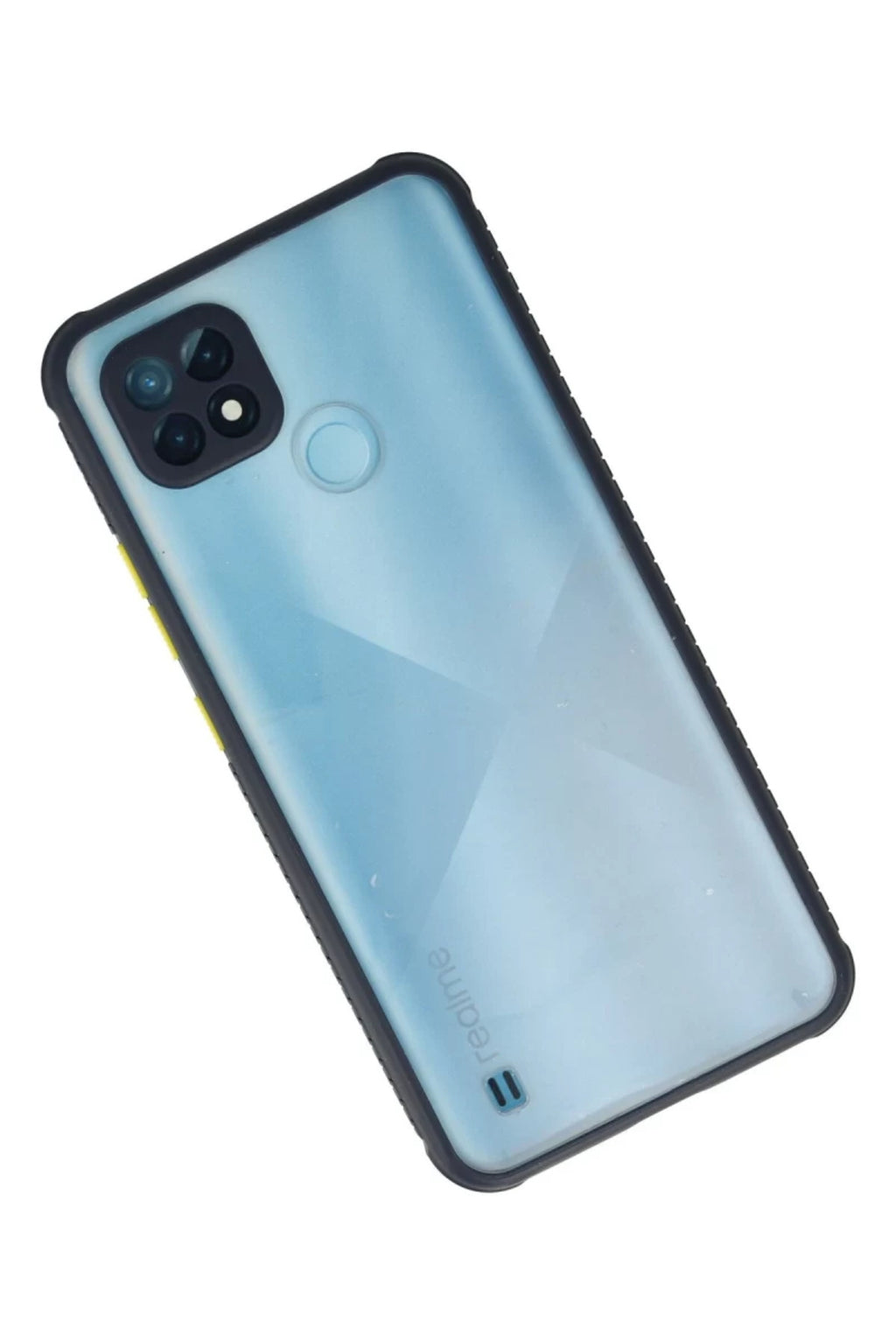 Realme C21 Uyumlu Kılıf Miami Şeffaf Silikon - Lacivert