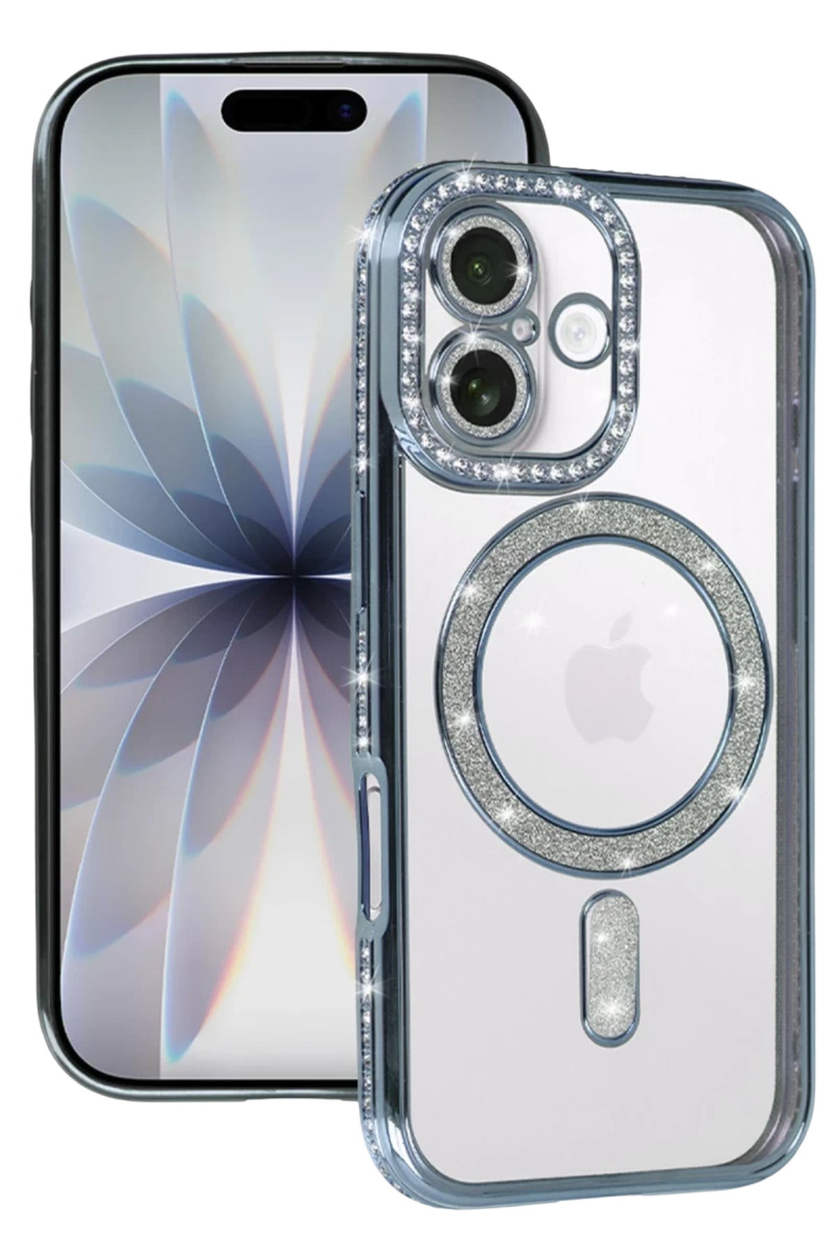 Apple iPhone 17 Uyumlu Joke Simli Magneticsafe Kılıf - Mavi